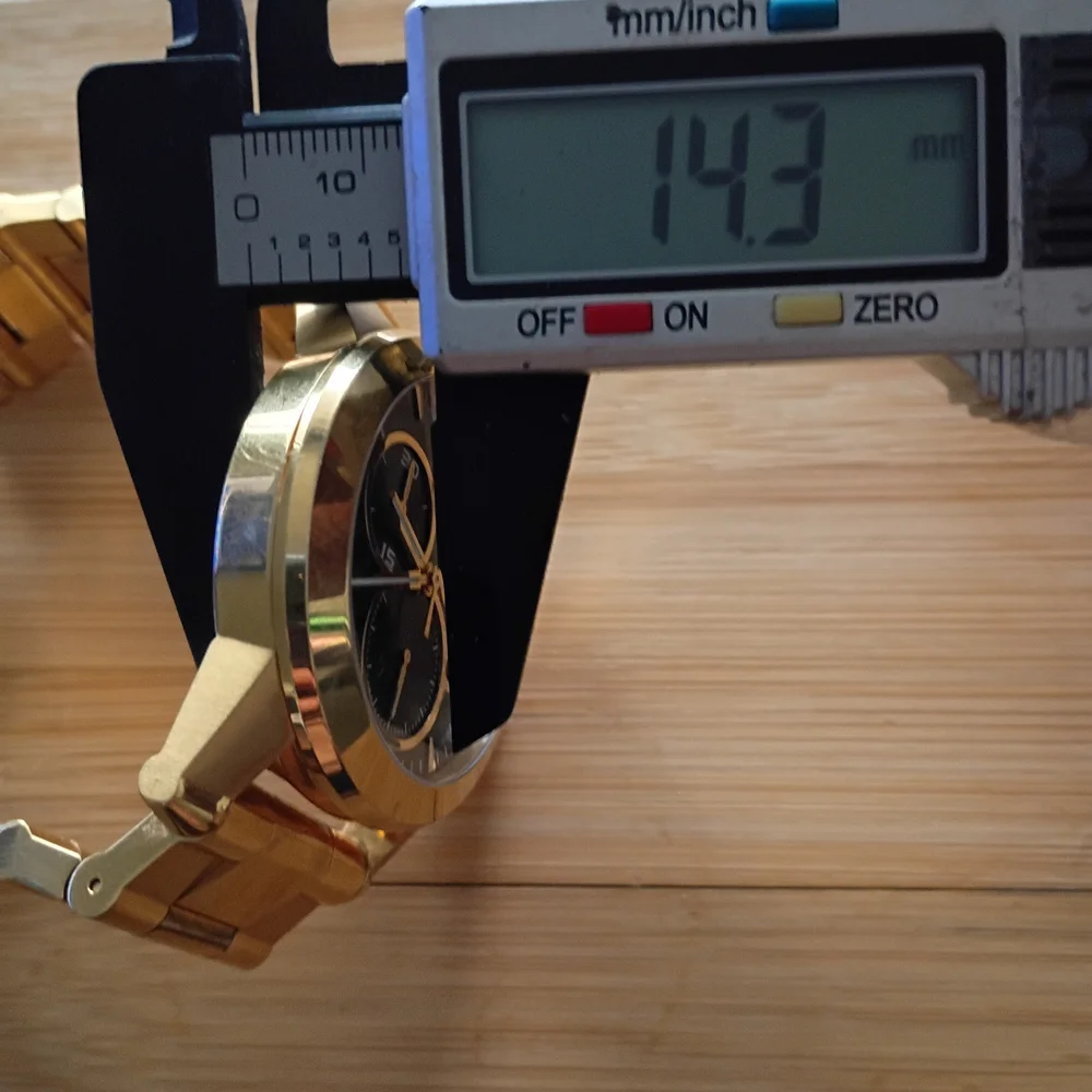 Movado Gold Watch CHRONOGRAPH VIZIO $2795 - Picture 13 of 13